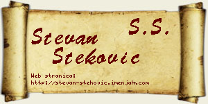 Stevan Steković vizit kartica